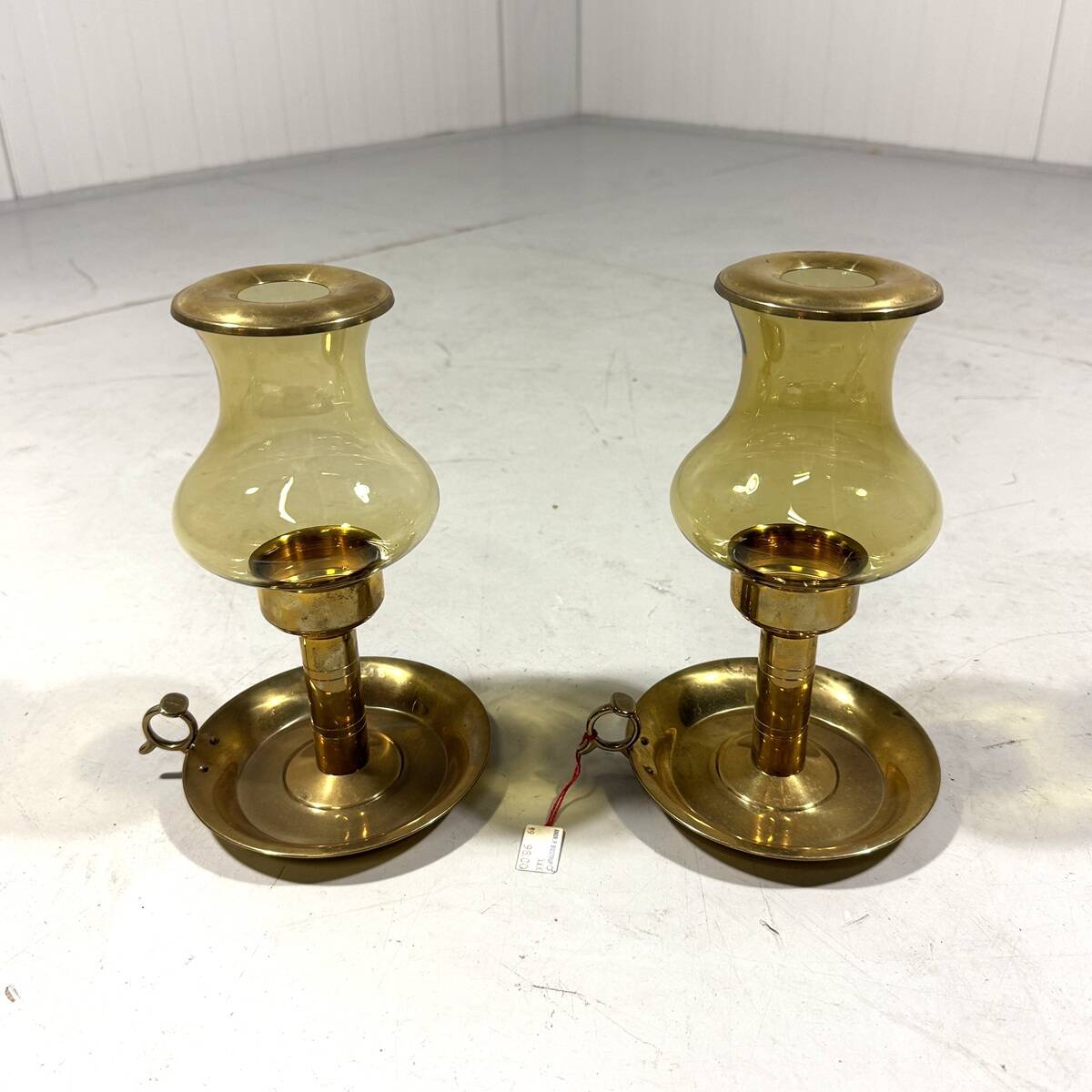 Peter Jensen Copenhagen brass candle holders Denmark 1960’s
