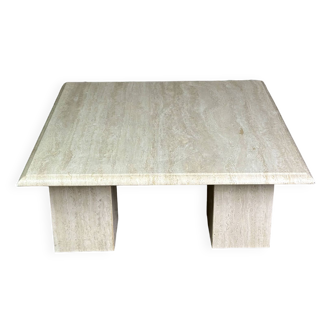 Vintage travertine coffee table 1980