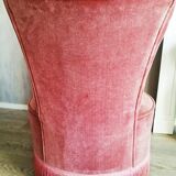 Paire de fauteuils crapauds en velours