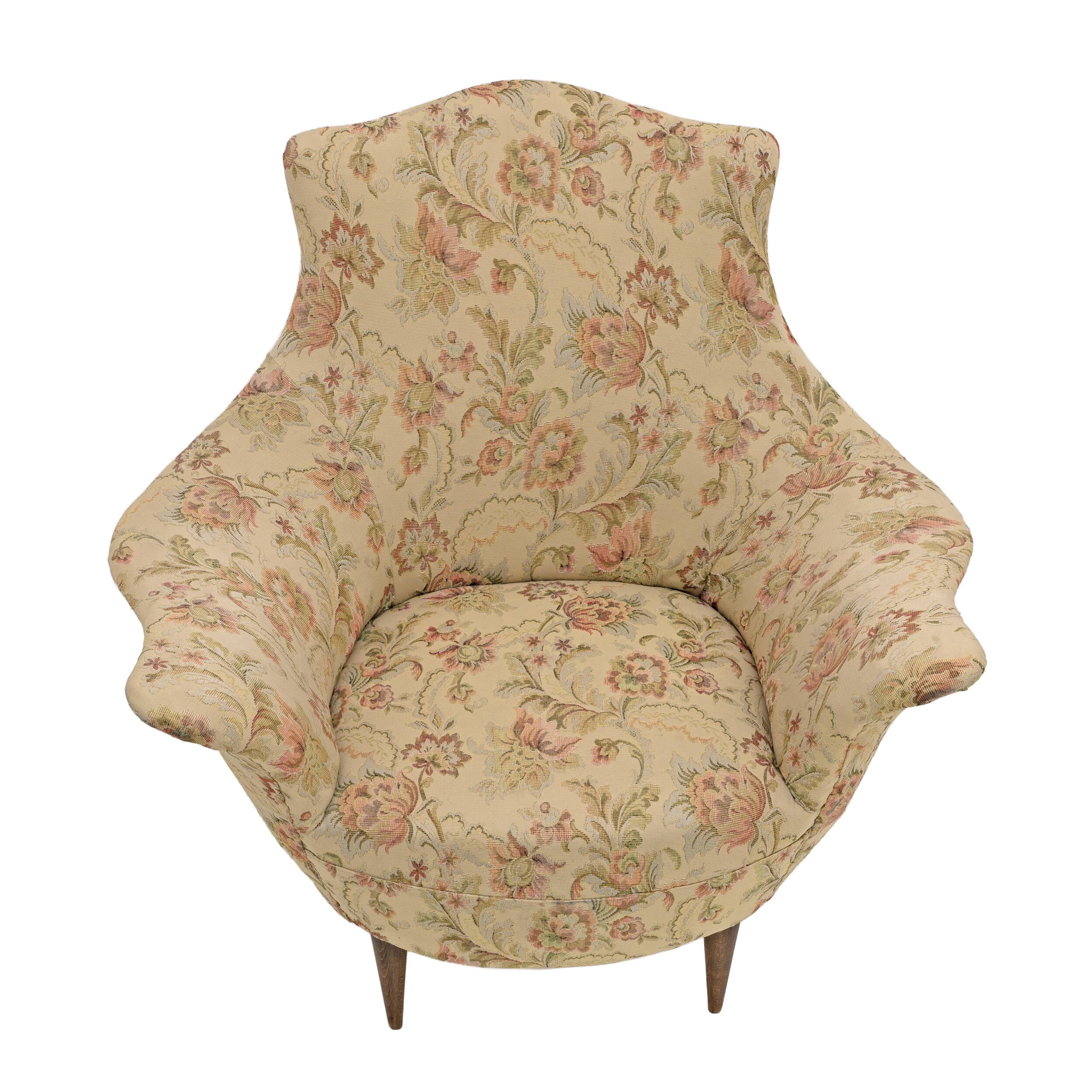 Pair of Manta Mid-Century Modern Italian Armchairs, 1950s