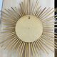 Miroir soleil rotin vintage 66cm