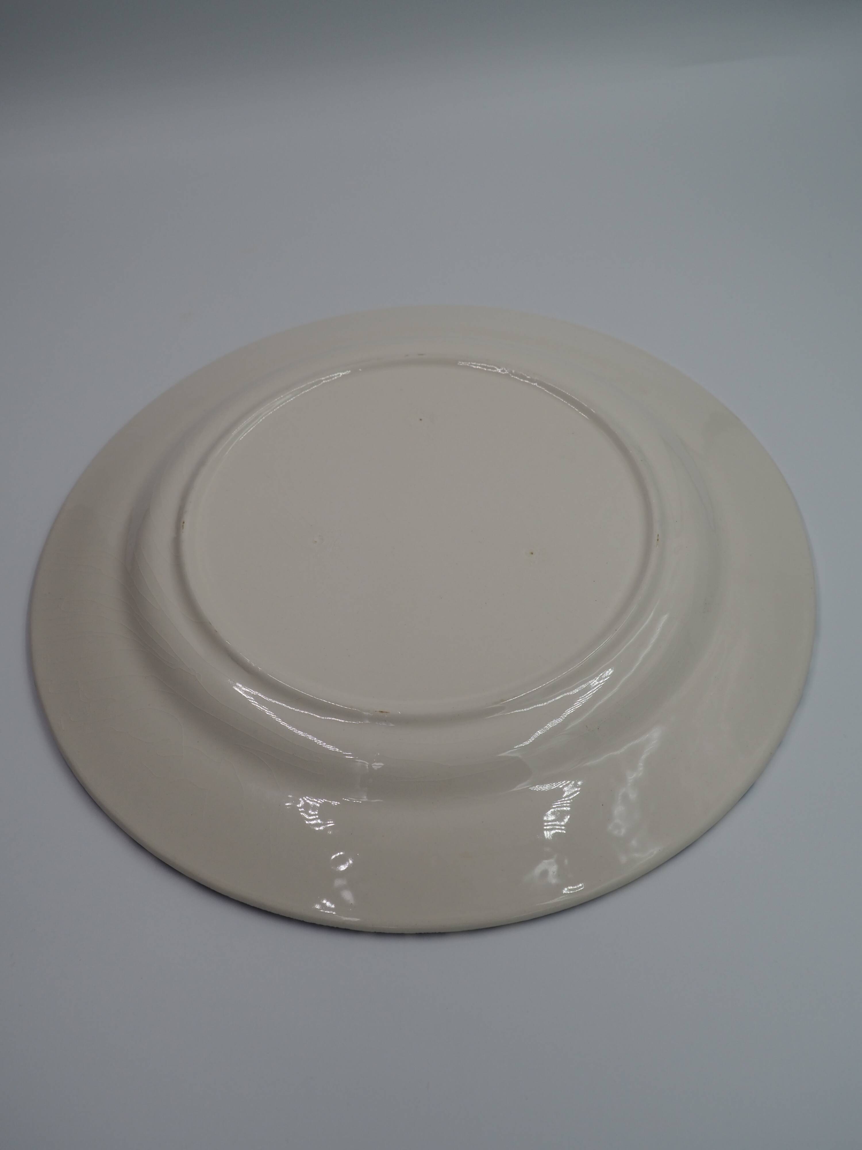 Grande assiette bleu style anglais