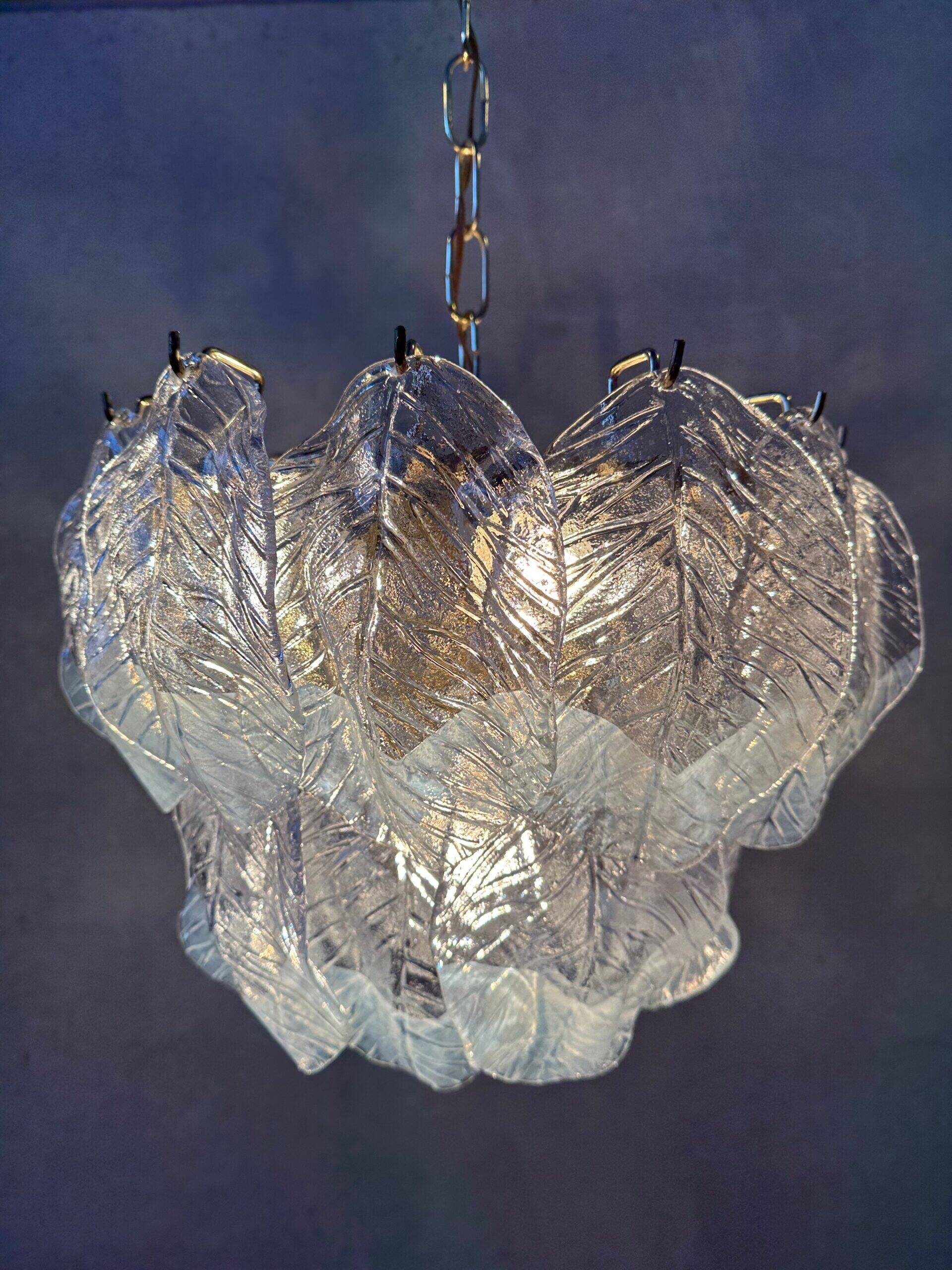Vintage Italian bi-coloured chandelier