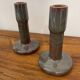 Pair of porcelain candlesticks
