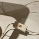 Vintage lamp with a stone base, herbarium lampshade.