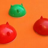 Lot of 3 vintage coquetiers shape "saucer" 60s