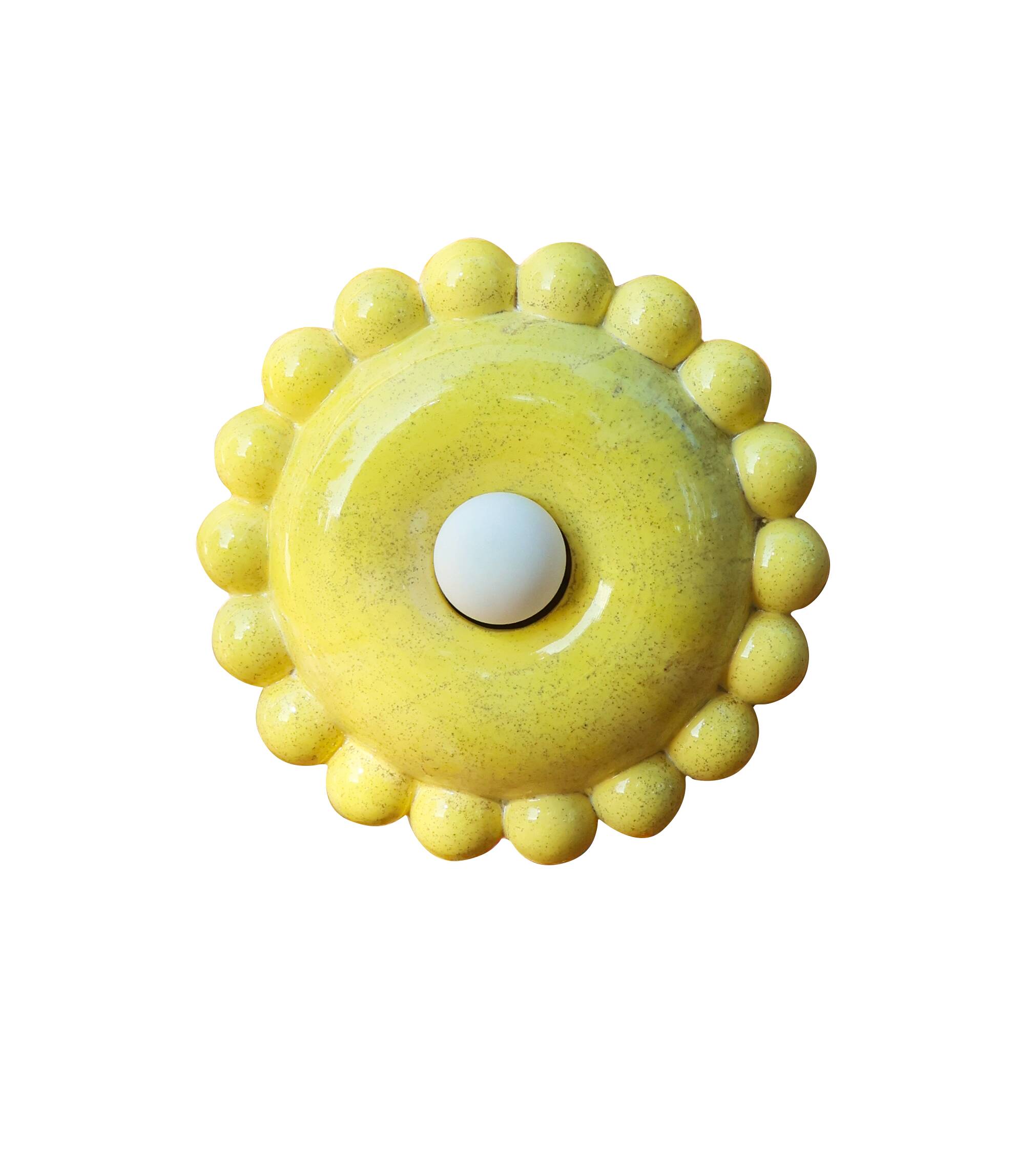 Luna Small Vanilla Yellow Wall Lamp