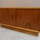 Mid Century vintage filing cabinet with sliding doors 1960's