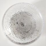 Plafonnier applique vintage en verre à bulles