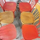 Set of 6 vintage bistro chairs