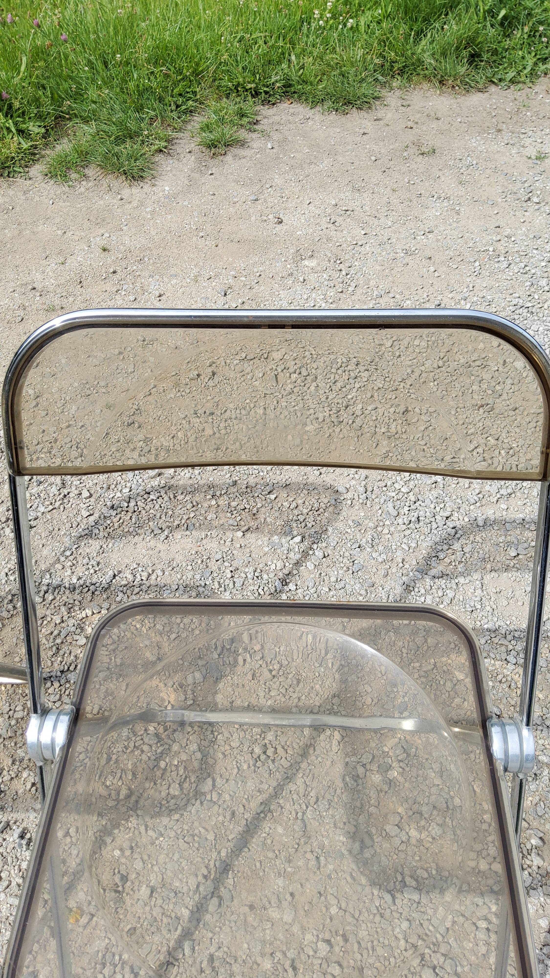 Set of 3 plia chairs by Giancarlo Piretti from the 70s