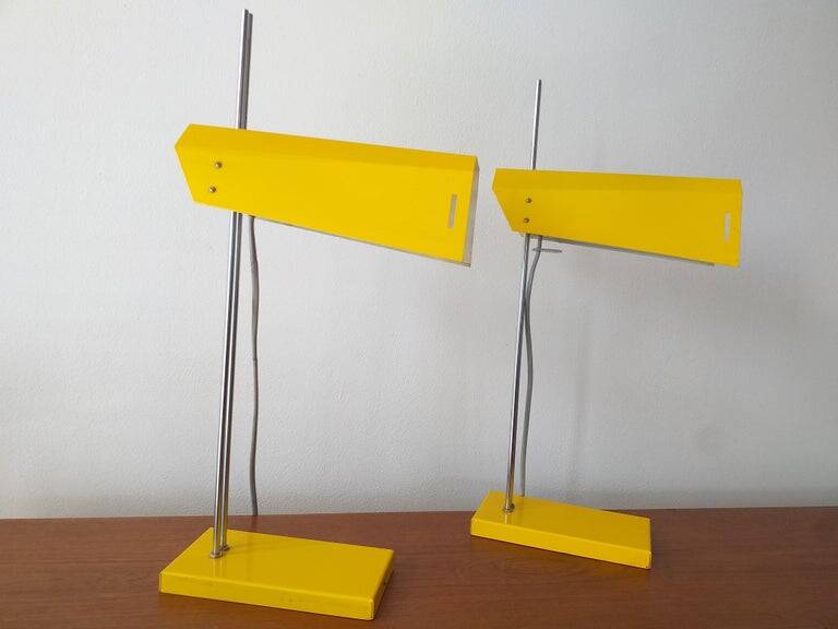 Pair of Midcentury Table Lamps Lidokov, Designed by Josef Hurka, 1970s