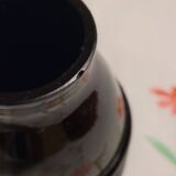 petit vase opaline noire - vintage