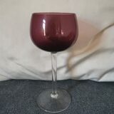 Ensemble verre à pied multicolore