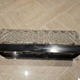 Hammered glass wall light