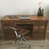 Wooden workshop counter