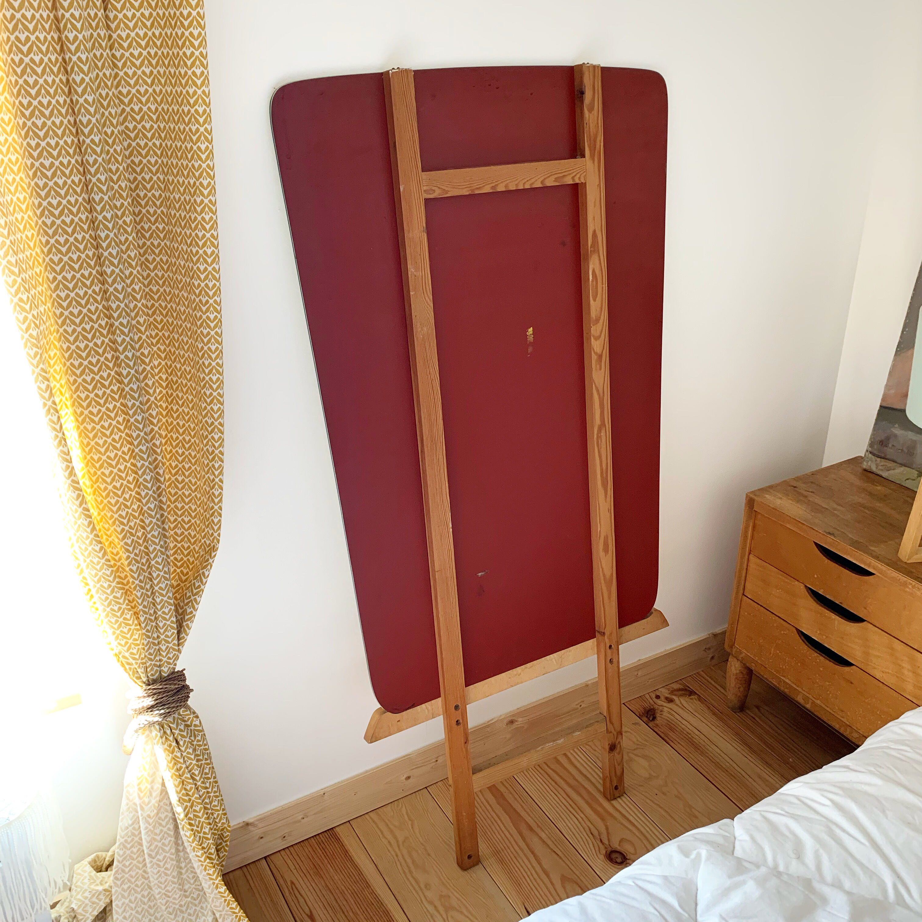 Vintage mirror on stand 50s - 137x70cm