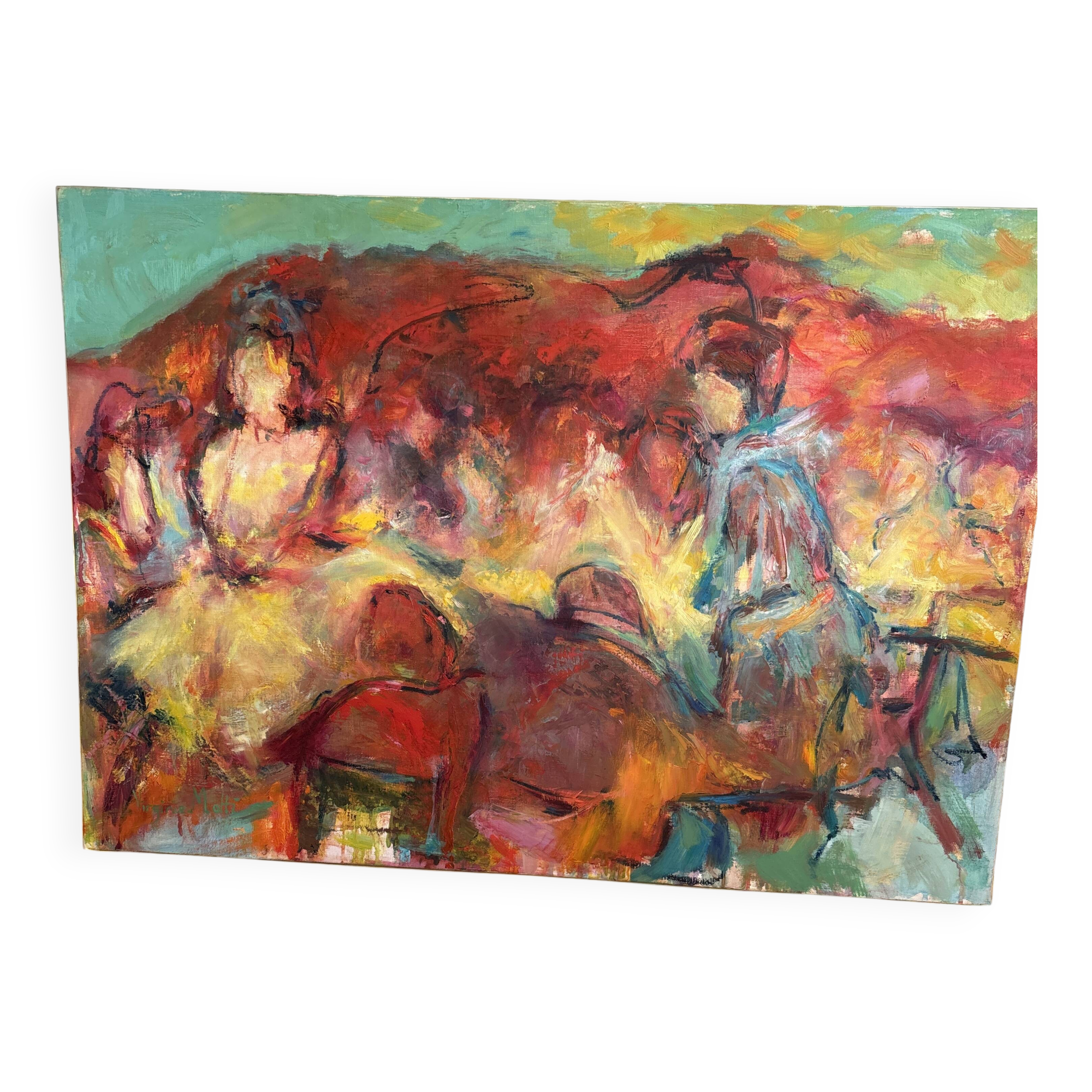 Oil painting on canvas by Virginie Motti Lefevre 2006