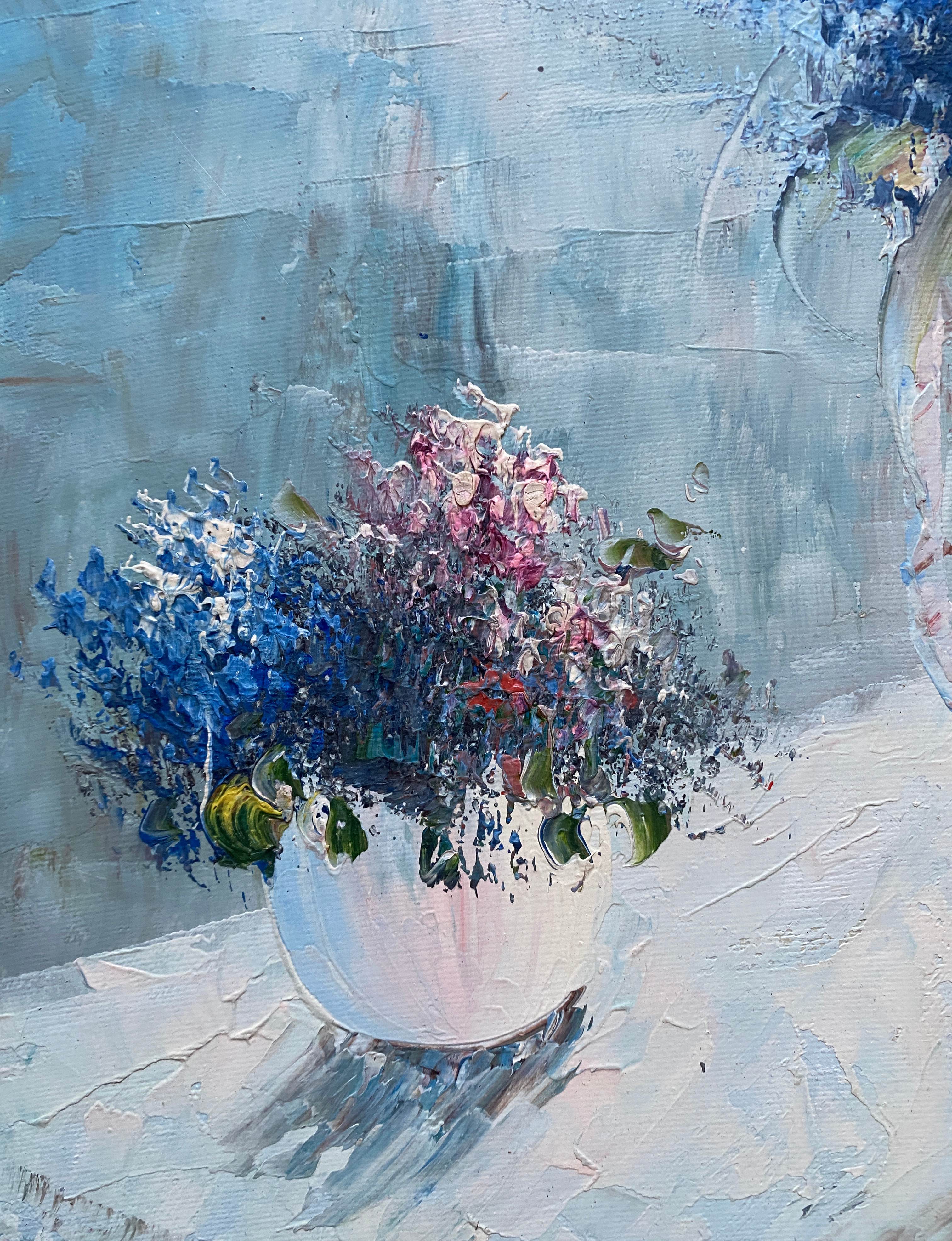 Table HST/P "Bouquet of light" signed Kenwick school of the twentieth century