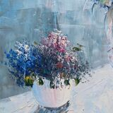 Table HST/P "Bouquet of light" signed Kenwick school of the twentieth century