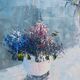 Table HST/P "Bouquet of light" signed Kenwick school of the twentieth century