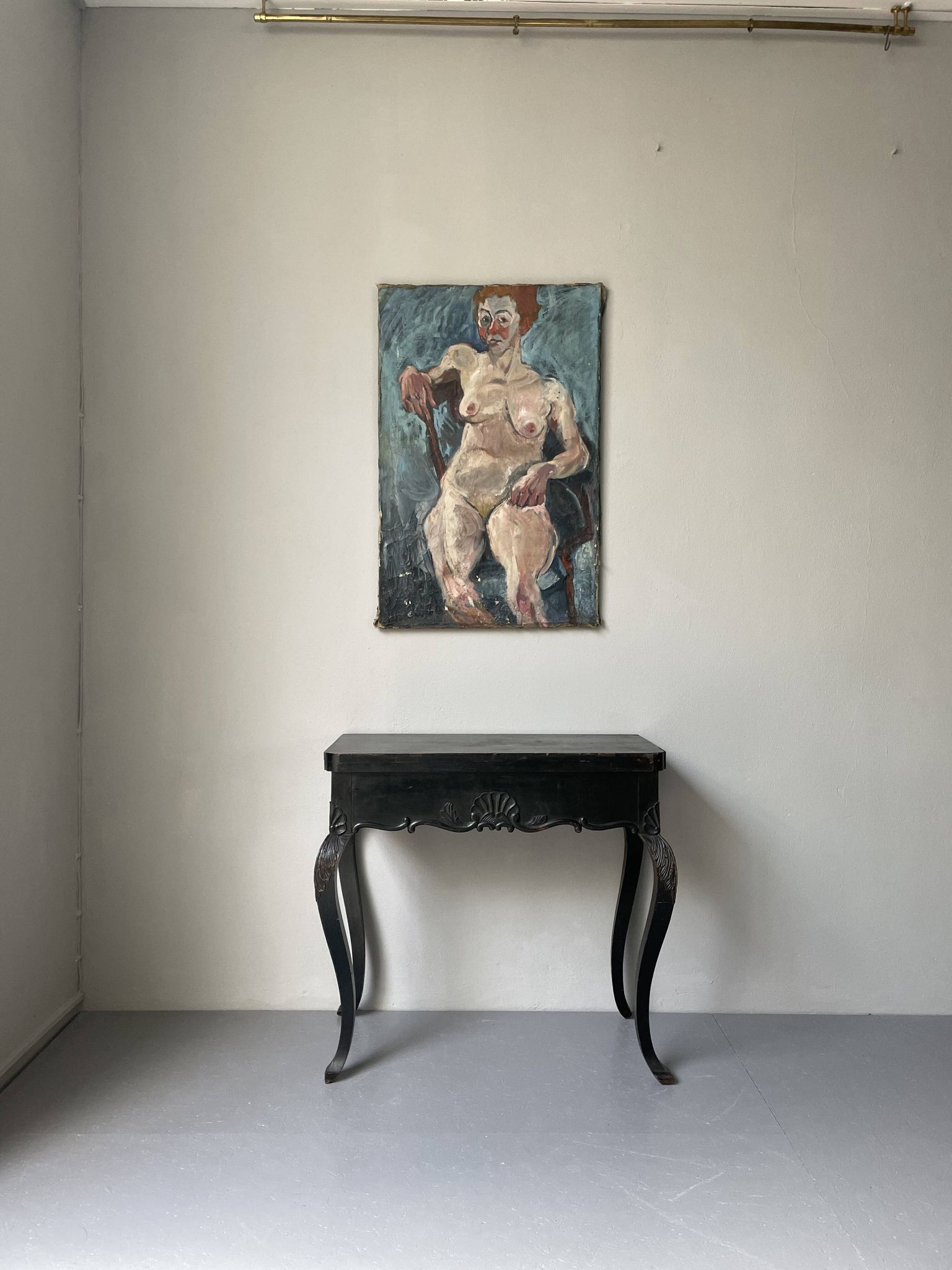 Huile sur toile, Femme française