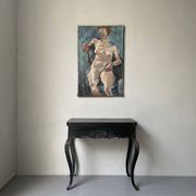 Huile sur toile, Femme française