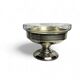 Art Deco, silver-plated metal fruit bowl with pedestal base, hallmarked, circa 1930