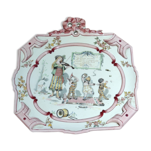 Plat l amour aveugle/sarreguemines 19 ème siècle