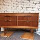 Buffet rétro vintage à quatre tiroirs en teck par Stonehill – 1960