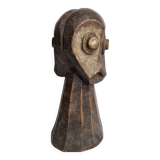 Tribal wooden sculpture, African ritual art, Kalunga Bembe head, 31 cm