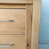 Vintage desk in beech and oak 60s