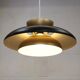 Rare black and golden colored Danish Pendant Lamp - Fog and Morup  - Denmar