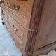 Louis XV style commode in solid walnut, 19th century rustic.