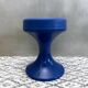 Tulip stool blue 70's interior, side table, mid-century interior