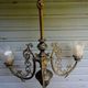 Antique, rare and important gas chandelier from the Napoléon III period and style, weighing 4.8 kg.