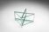 Two-tier glass side table with aluminium frame