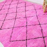 Berber carpet beni ouarain pink 300 X 190 CM