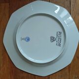 Raynaud porcelain plates with Amphitrite decorations from the Indese company