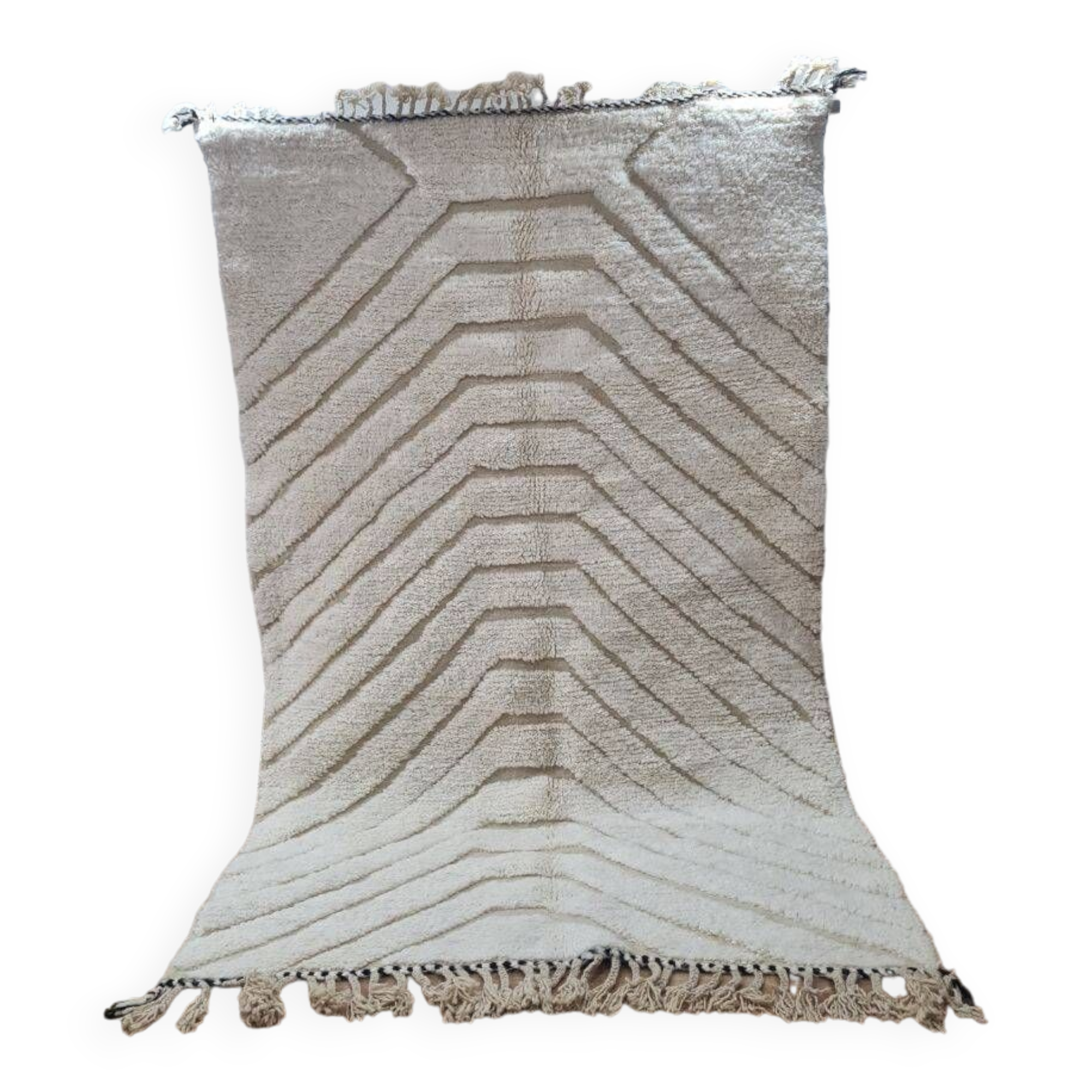 Handmade wool Berber rug 250x150 cm