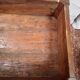 Table with a kneading trough in beech from the 19th century.