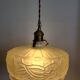 Lampe de plafond Art nouveau en persglas forgé avec décor floral, Frankrijk