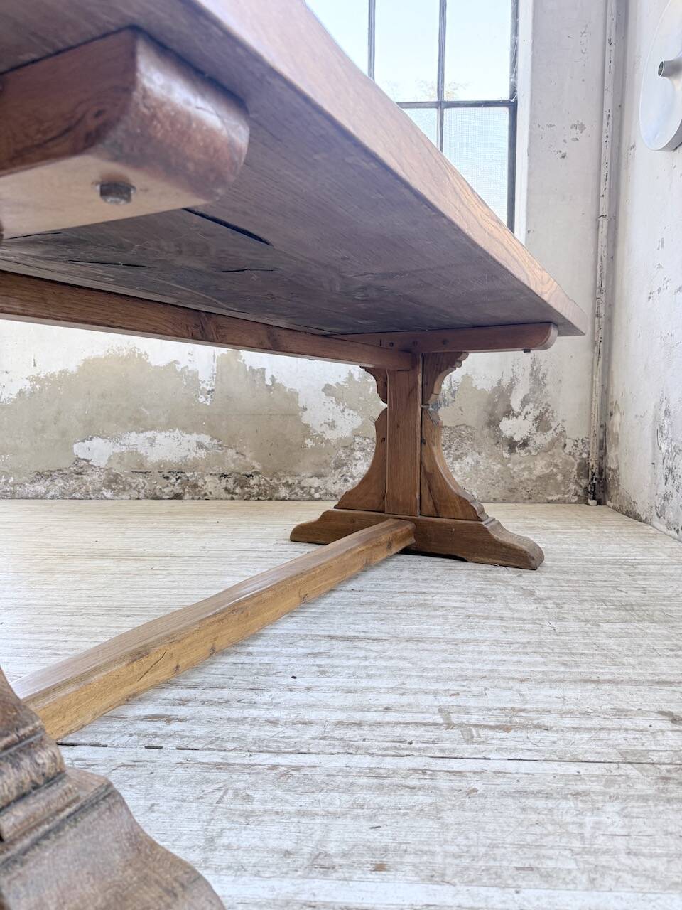 Monastery table oak 1950 XXL