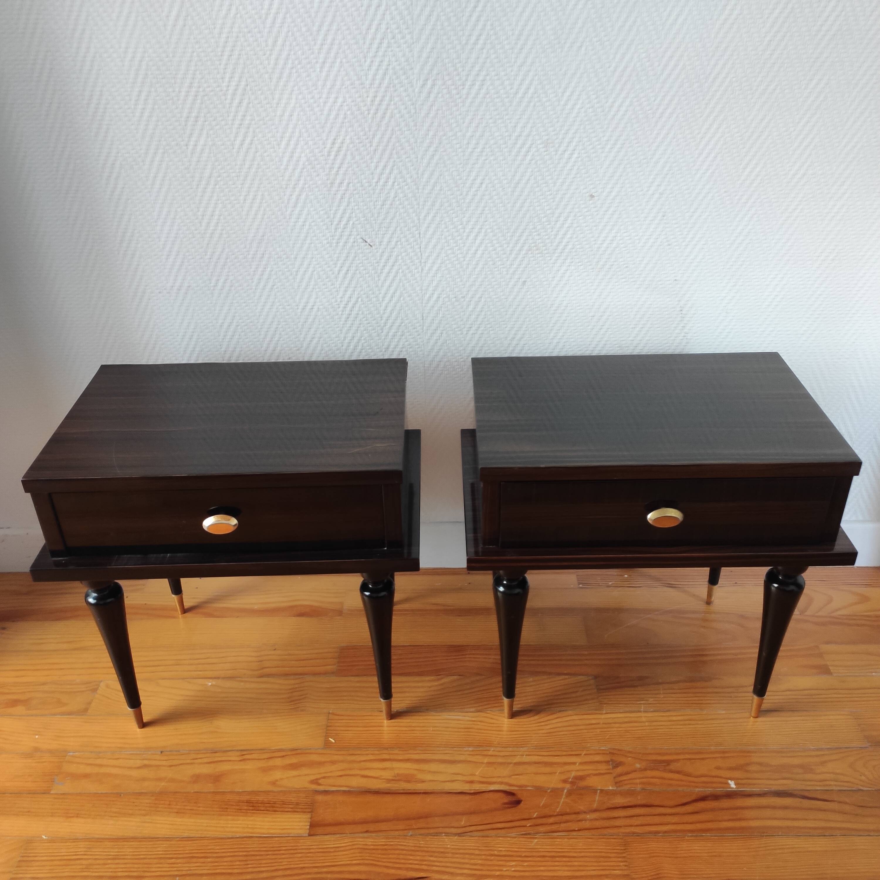 Pair of vintage bedside tables 1960
