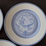 Limoges porcelain for Hermès, Paris - Set of 3 flat plates - Les Pivoines