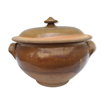 Glazed terracotta soup tureen