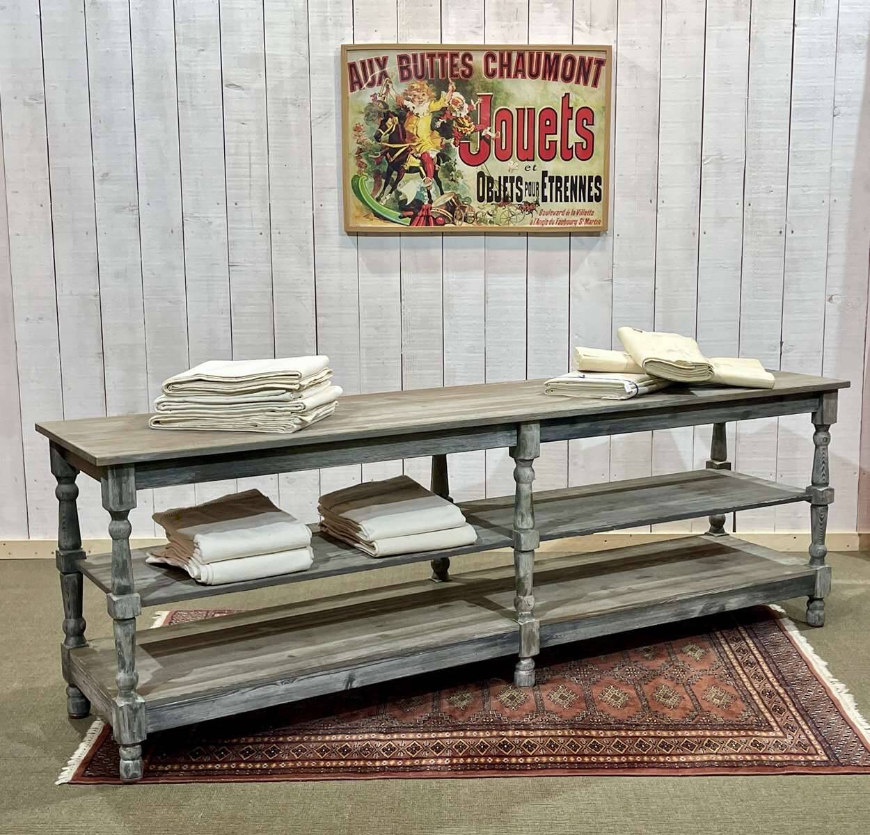 20th century draper's table in fir