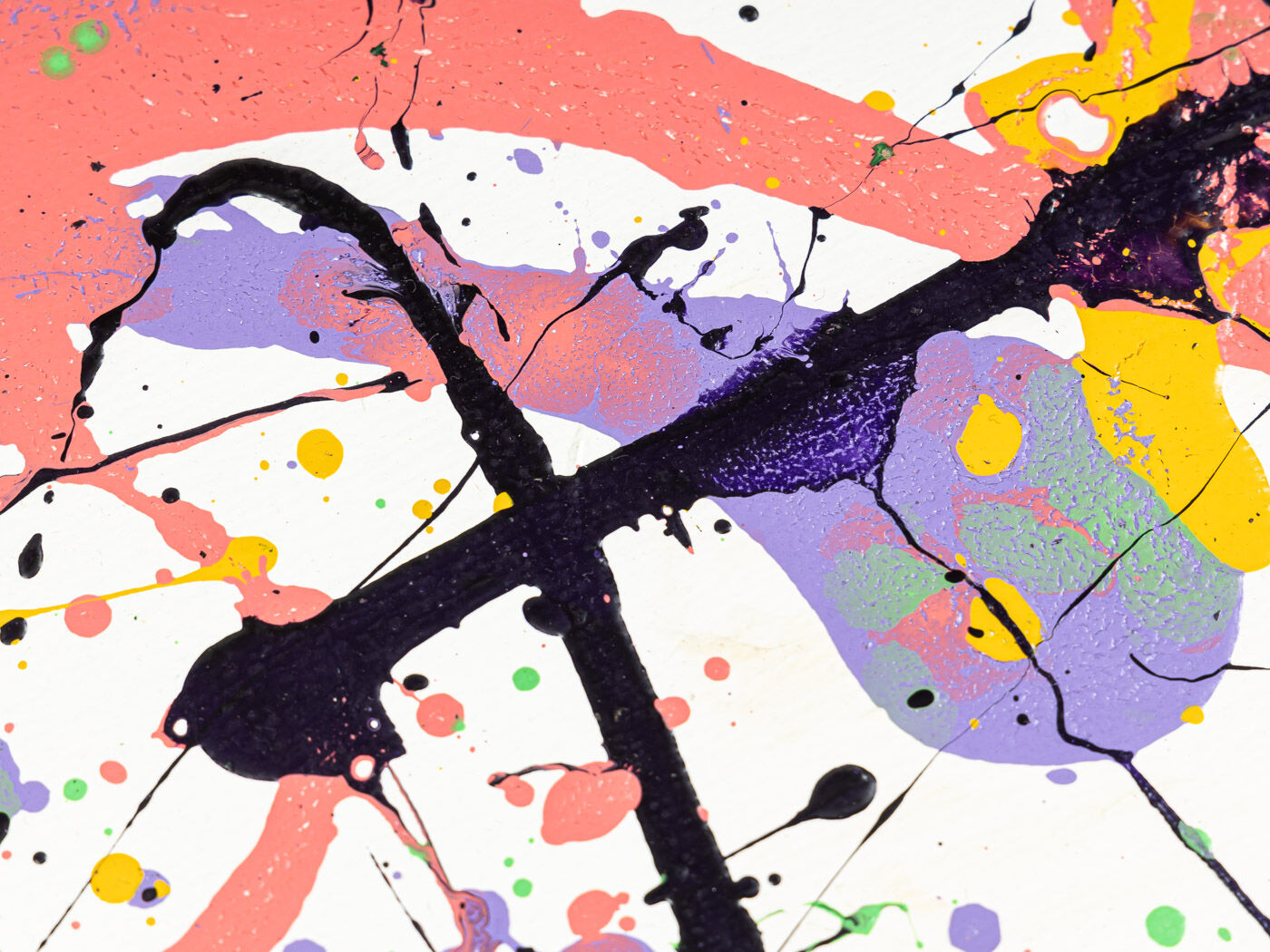 Dop of Color, Acrylique sur toile, 70 x 73 cm