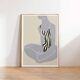 Female figure giclee art print, 50x70cm