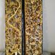Pair of Ningbo panels in Chinese carved gilded wood